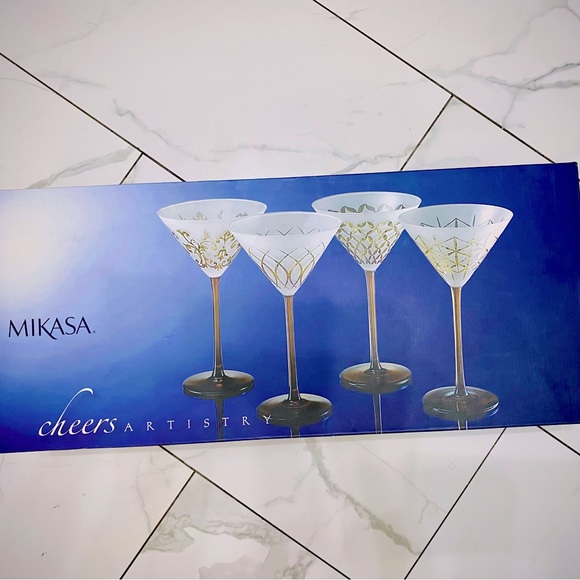 Mikasa Dining Mikasa Cheers Artistry Martini Glasses Set Of Four